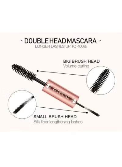 O TWO.O Miracle Mascara 2 in 1 Double Head Black 8GM - 9135