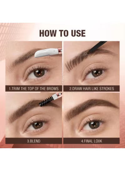 O.TWO.O Outline natural soft mist 3-in-1 eyebrow pencil