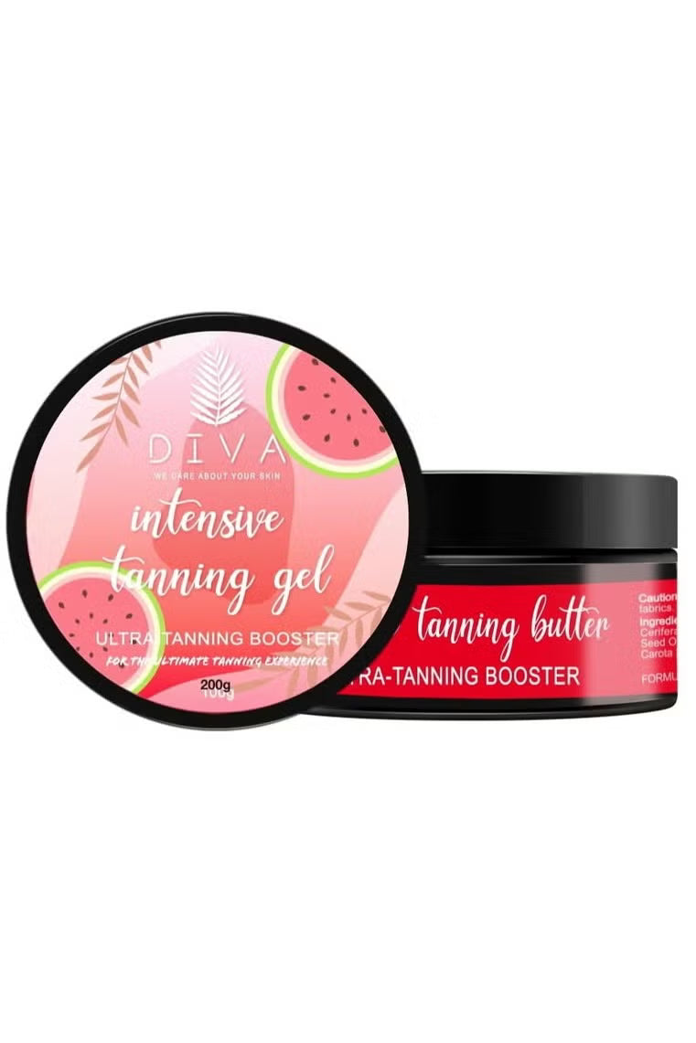 Diva Watermelon Gold Shimmer Intensive Tanning Gel 100GM