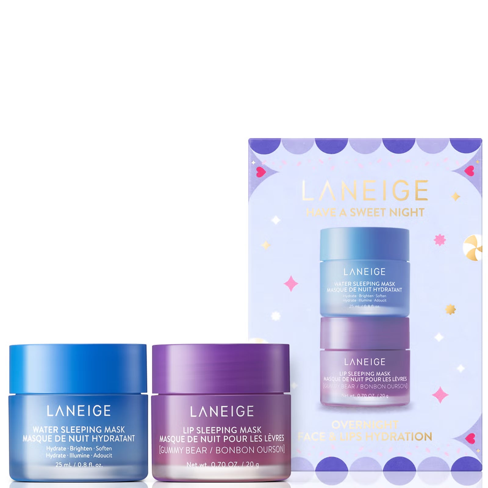 LANEIGE Have A Sweet Night Overnigh Face & Lip Hydration - Set.