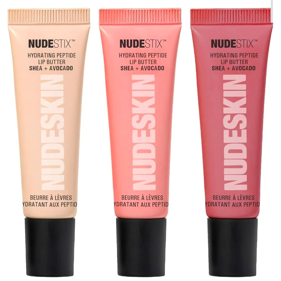 Nudestix Hydrating Peptide Lip Butter Tint Set – 3-Pieces