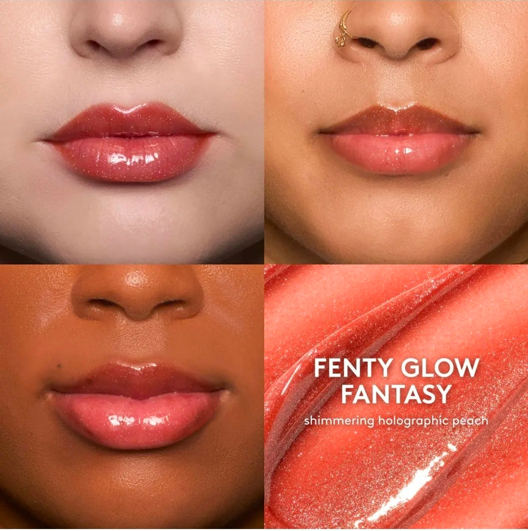 Fenty Beauty Glossy Possy VIII -Fenty G Fantasy+ Sugar Plumz + Spiked Hot Chocolit 3Psc Lip- Set