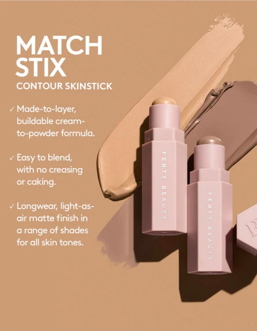Fenty Beauty Match Stix Matte Contour SkinStick -01/Amber 7.10GM