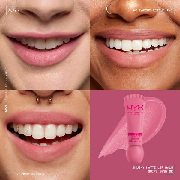 NYX Smushy Matte Lip Balm - 02 Swipe Sesh, alternate angle