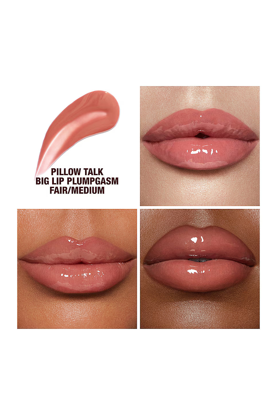 Charlotte Tilbury Pillow Talk Big Lip Plumpgasm -Fair . Medium 2ML Mini Size