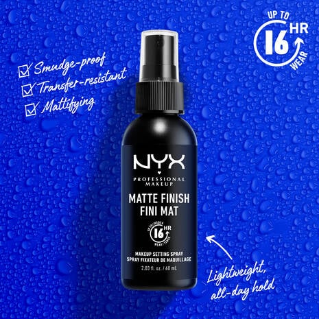 Nyx Matte Finish Fini Mat 16HR Makeup Setting Spray 60ML