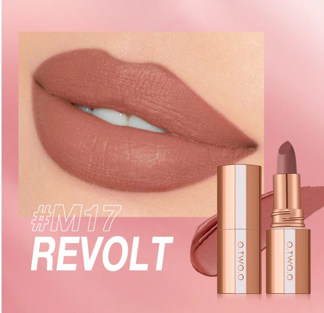O.TWO.O Intense Misty Kiss Lock Color Matte LipStick - M17/Revolt4GM - SC064