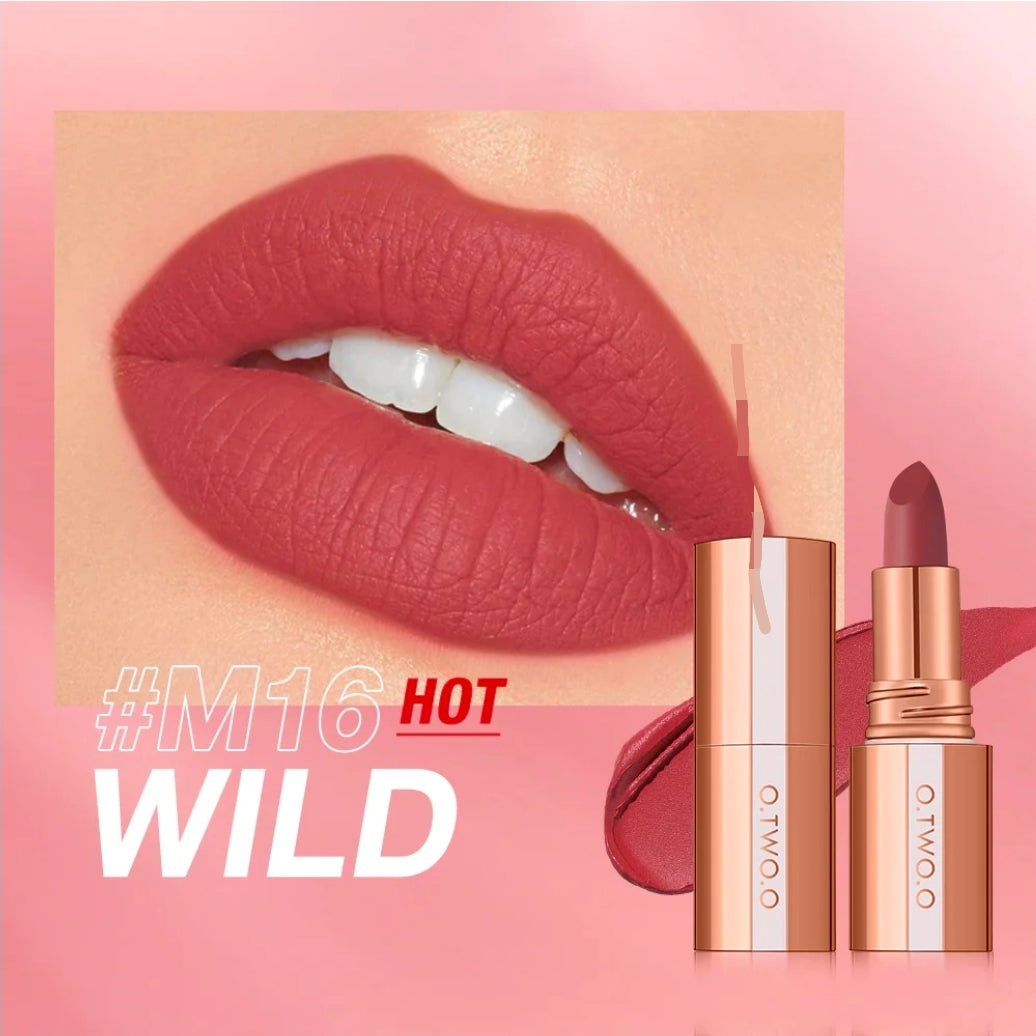O.TWO.O Intense Misty Kiss Lock Color Matte LipStick - M16/Wild4GM - SC064