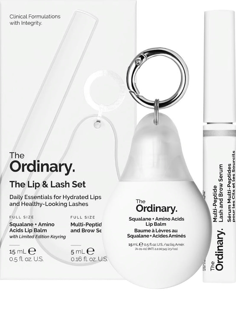 The Ordinary The Lip & Lash Set .