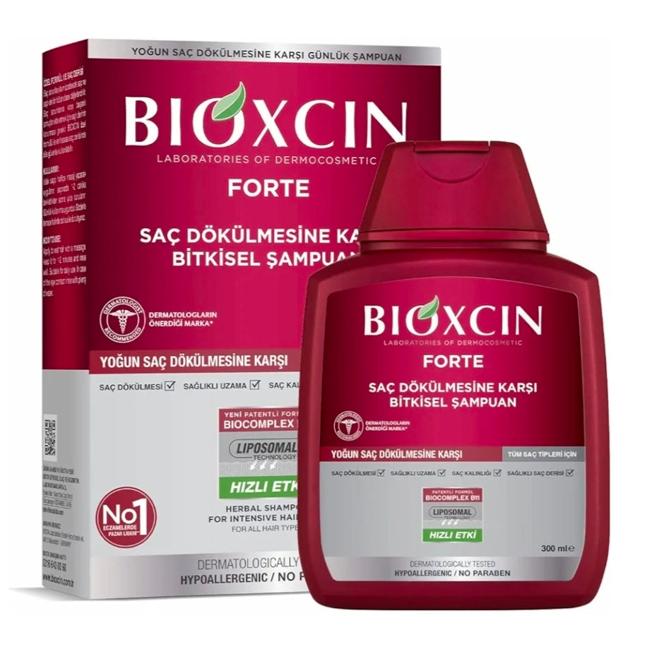 Bioxcin Forte Herbal For Intensive Hair Loss Shampoo 300ML